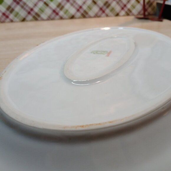 Vintage Anitque Noritake Marguerite Hand Painted Nippon Ceramic Oval Platter 11" - Picture 11 of 17